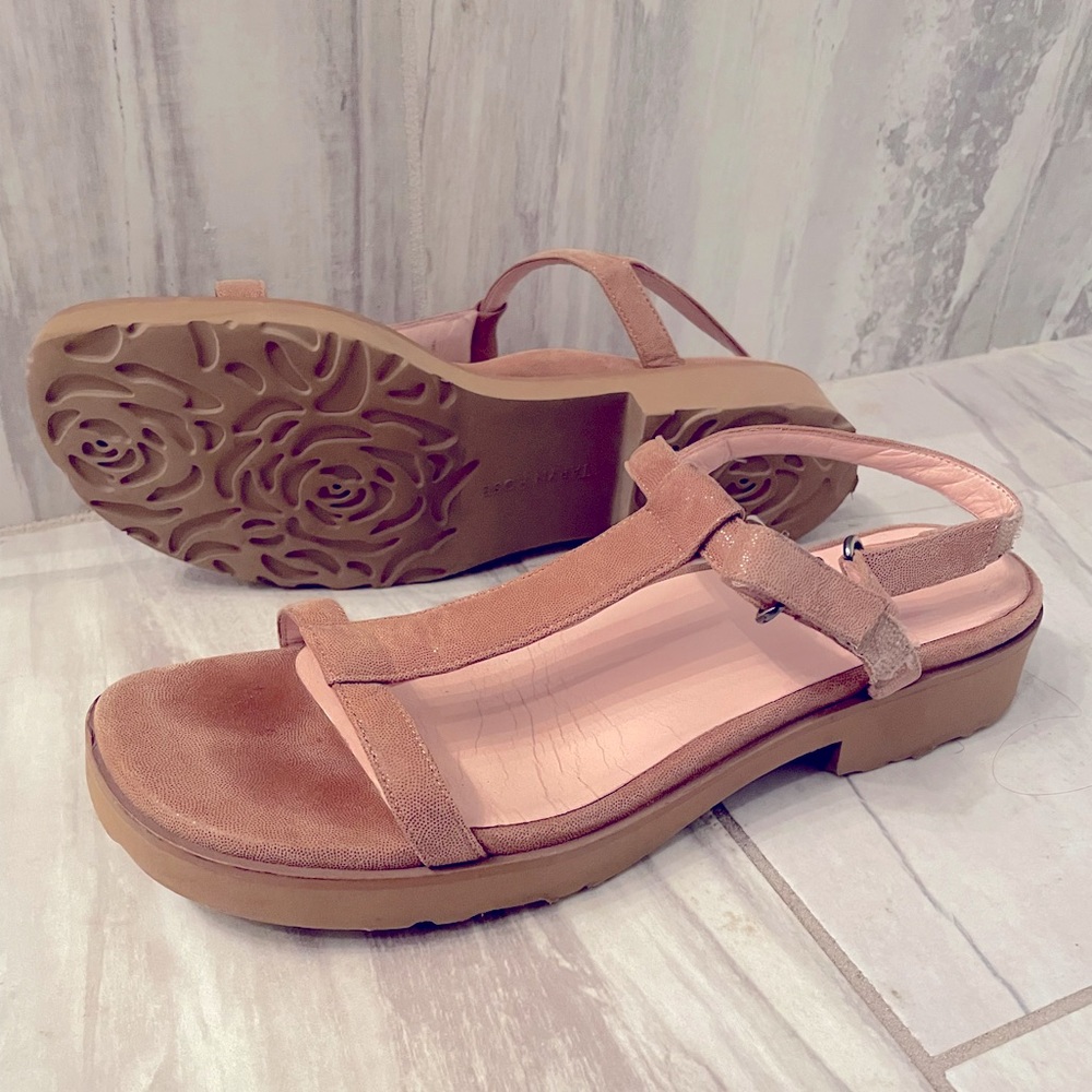 Taryn Rose Trevor Sandal in “Wheat”